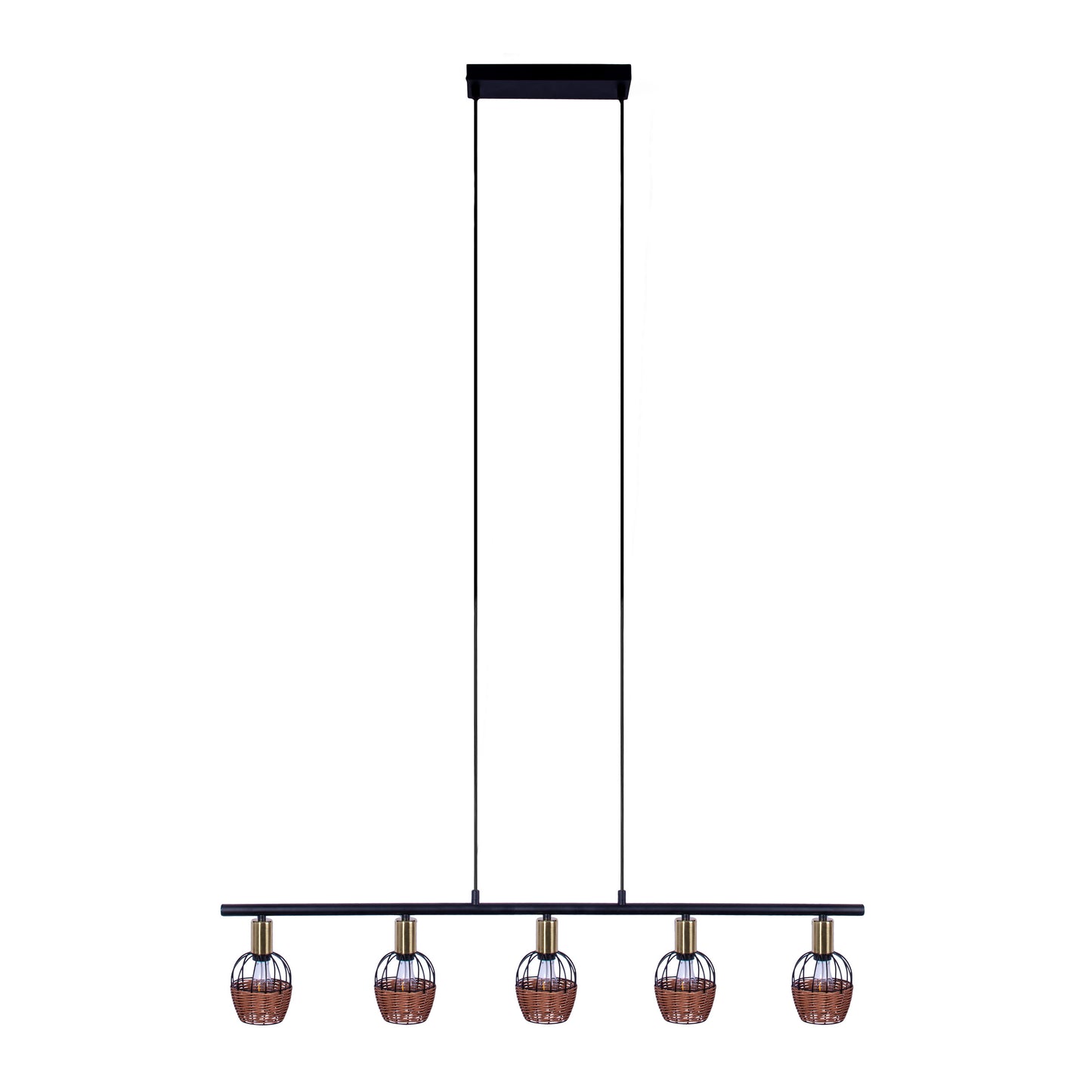 5er Pendelleuchte "CORBIS" L: 100 cm