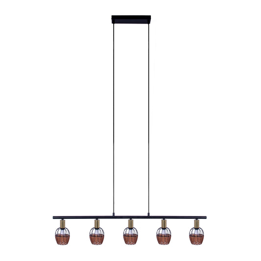 5er Pendelleuchte "CORBIS" L: 100 cm