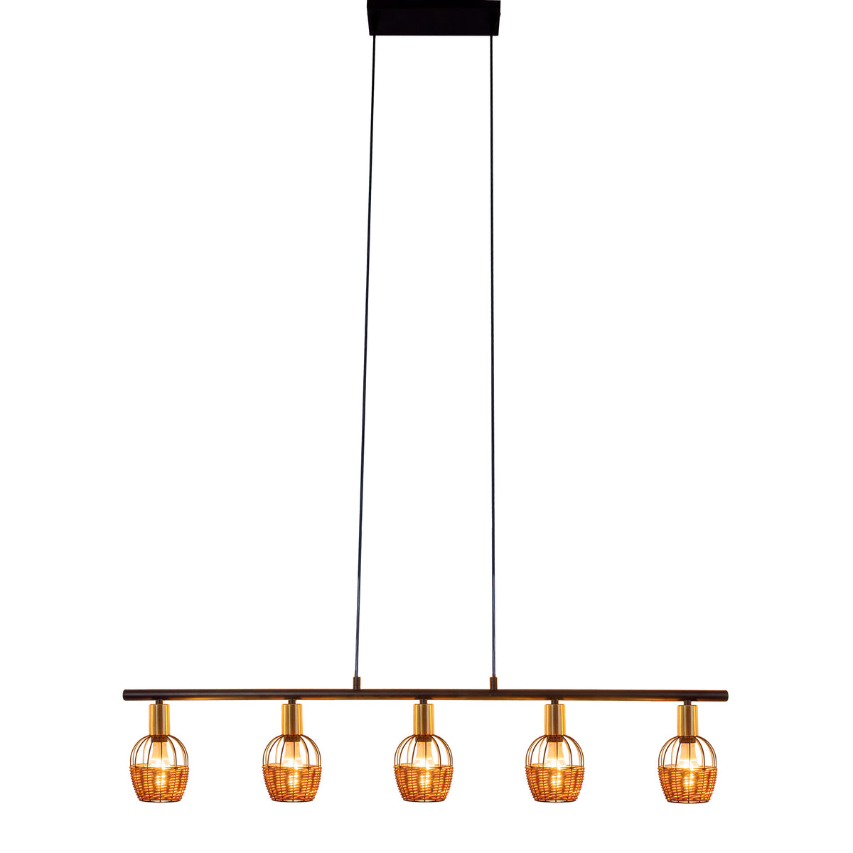 5er Pendelleuchte "CORBIS" L: 100 cm