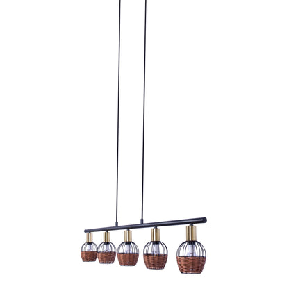 5er Pendelleuchte "CORBIS" L: 100 cm