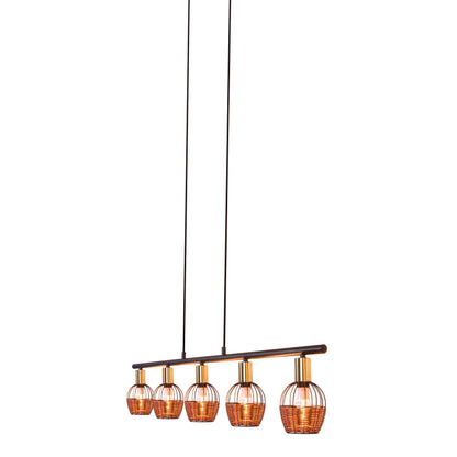 5er Pendelleuchte "CORBIS" L: 100 cm