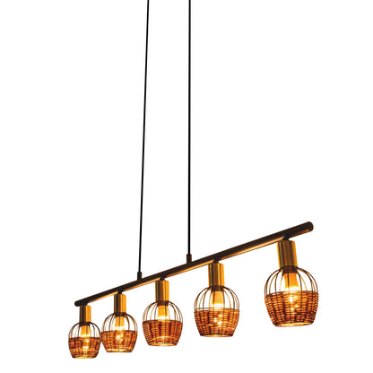 5er Pendelleuchte "CORBIS" L: 100 cm