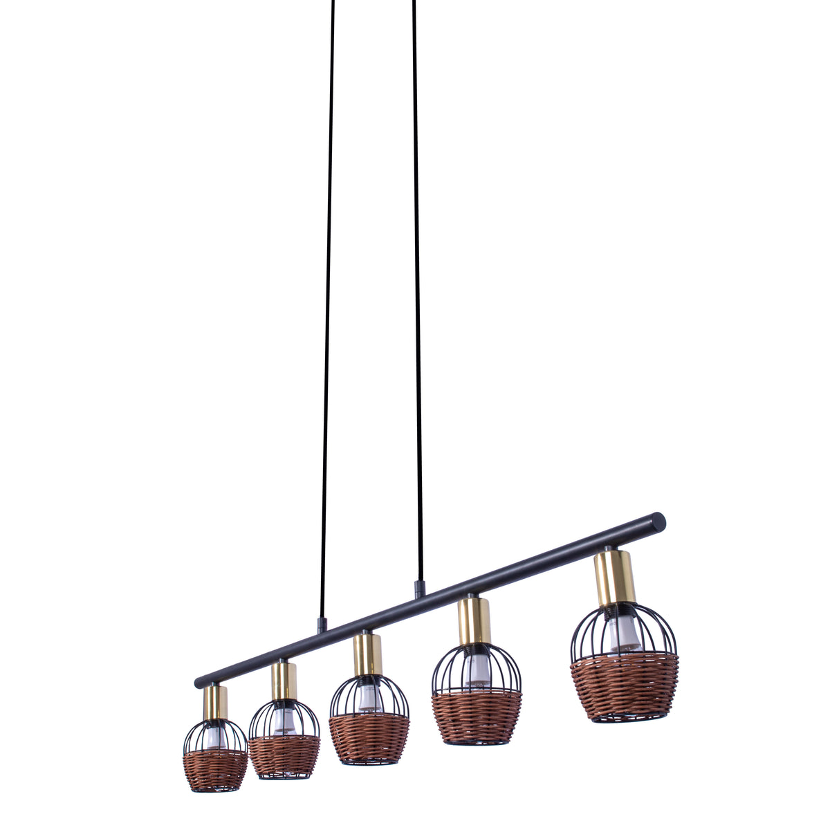 5er Pendelleuchte "CORBIS" L: 100 cm