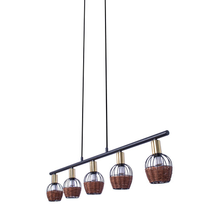 5er Pendelleuchte "CORBIS" L: 100 cm