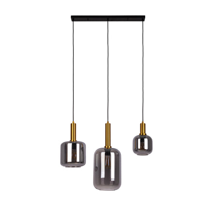 3er Pendelleuchte "FUMO" L: 82,4cm