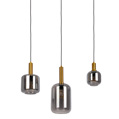 3er Pendelleuchte "FUMO" L: 82,4cm