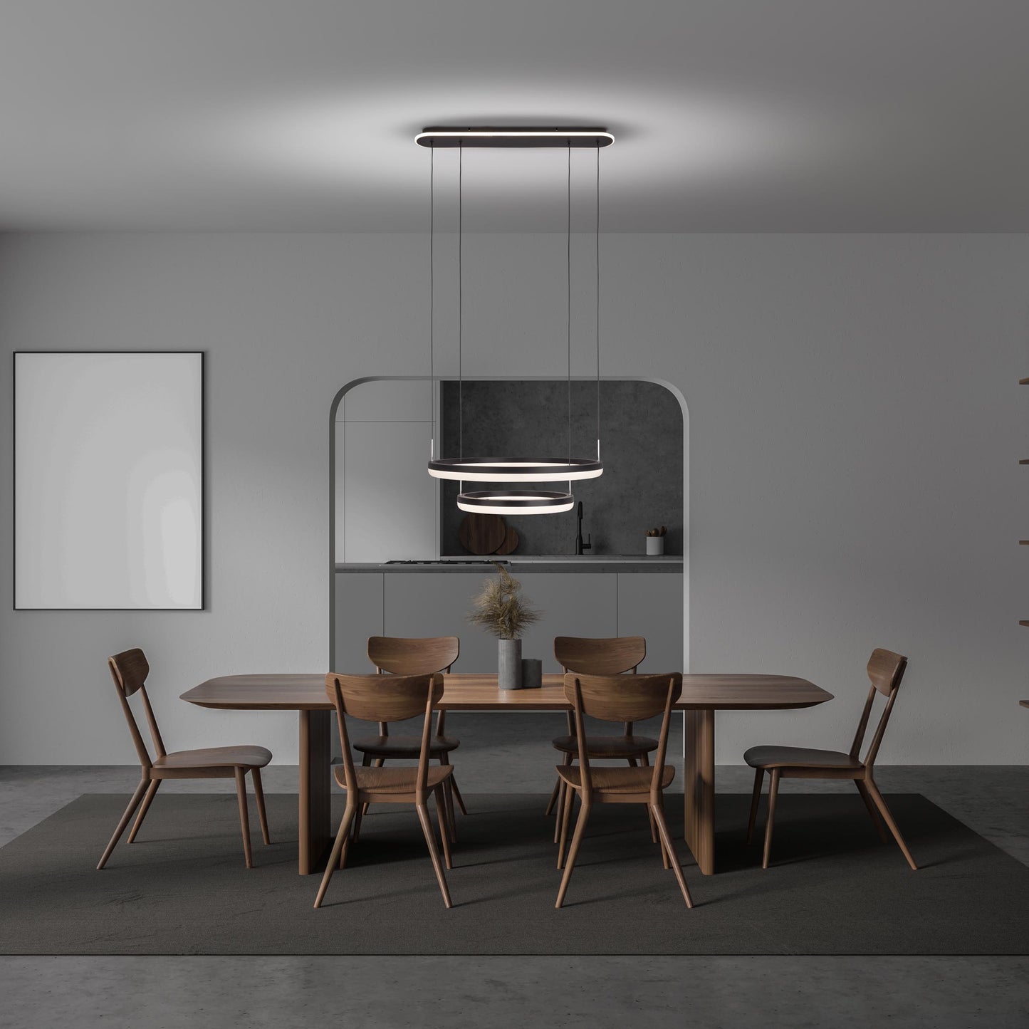 LED / CCT Pendelleuchte "CIRCULO" Ø: 60cm
