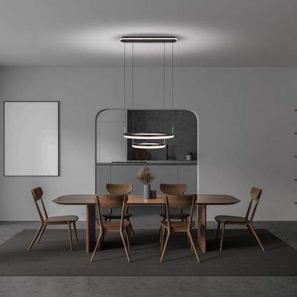 LED / CCT Pendelleuchte "CIRCULO" Ø: 60cm