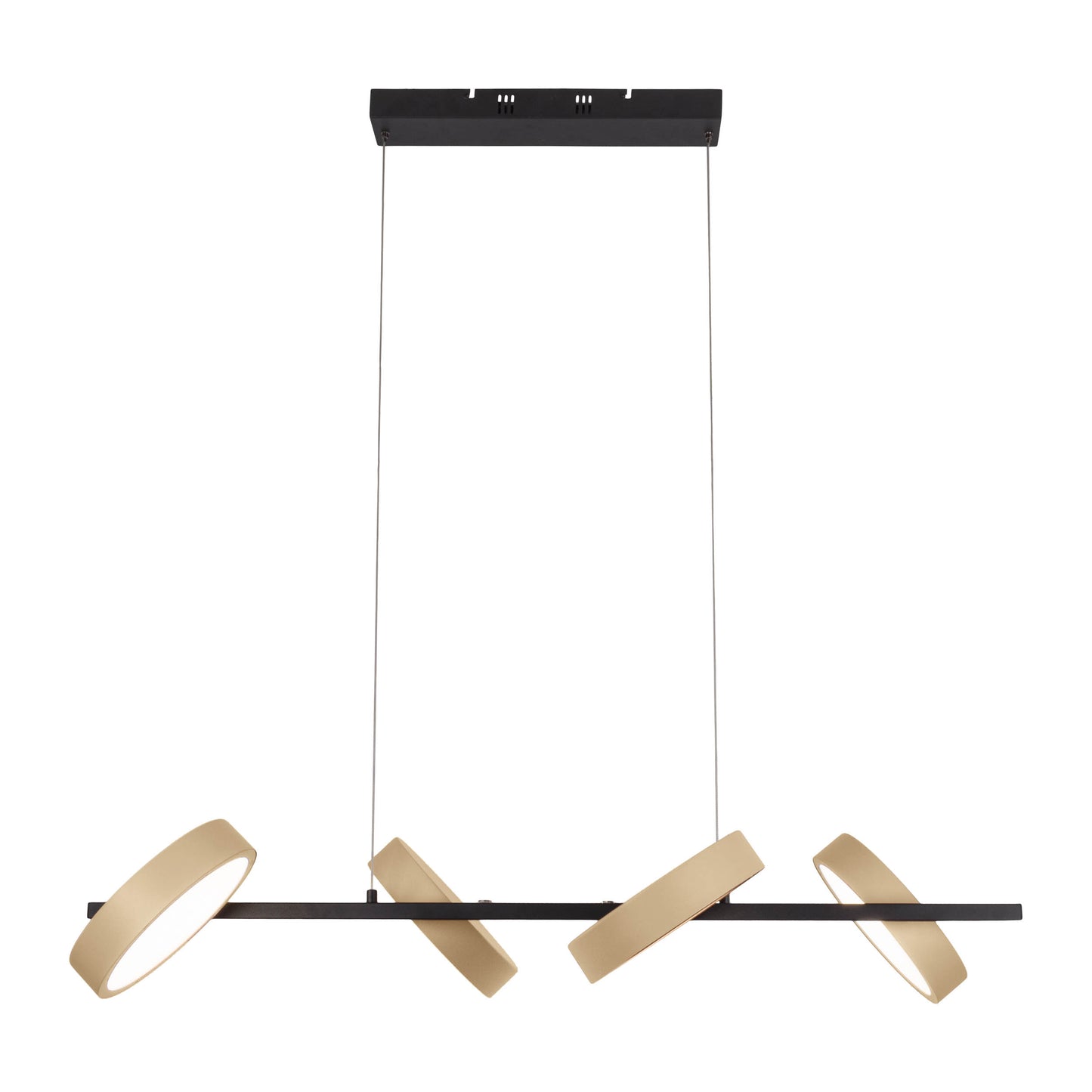 LED / CCT Pendelleuchte "TESSA" L: 110cm almond