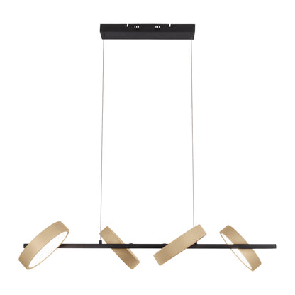 LED / CCT Pendelleuchte "TESSA" L: 110cm almond