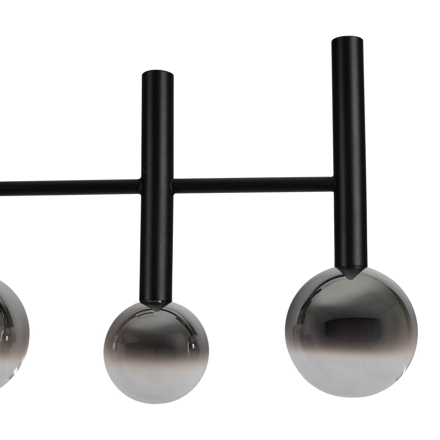 7er LED Pendelleuchte "SINGAPUR" L: 98cm schwarz