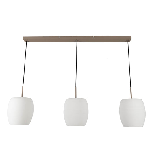 3er Pendelleuchte "NIRELIA" L: 110cm beige
