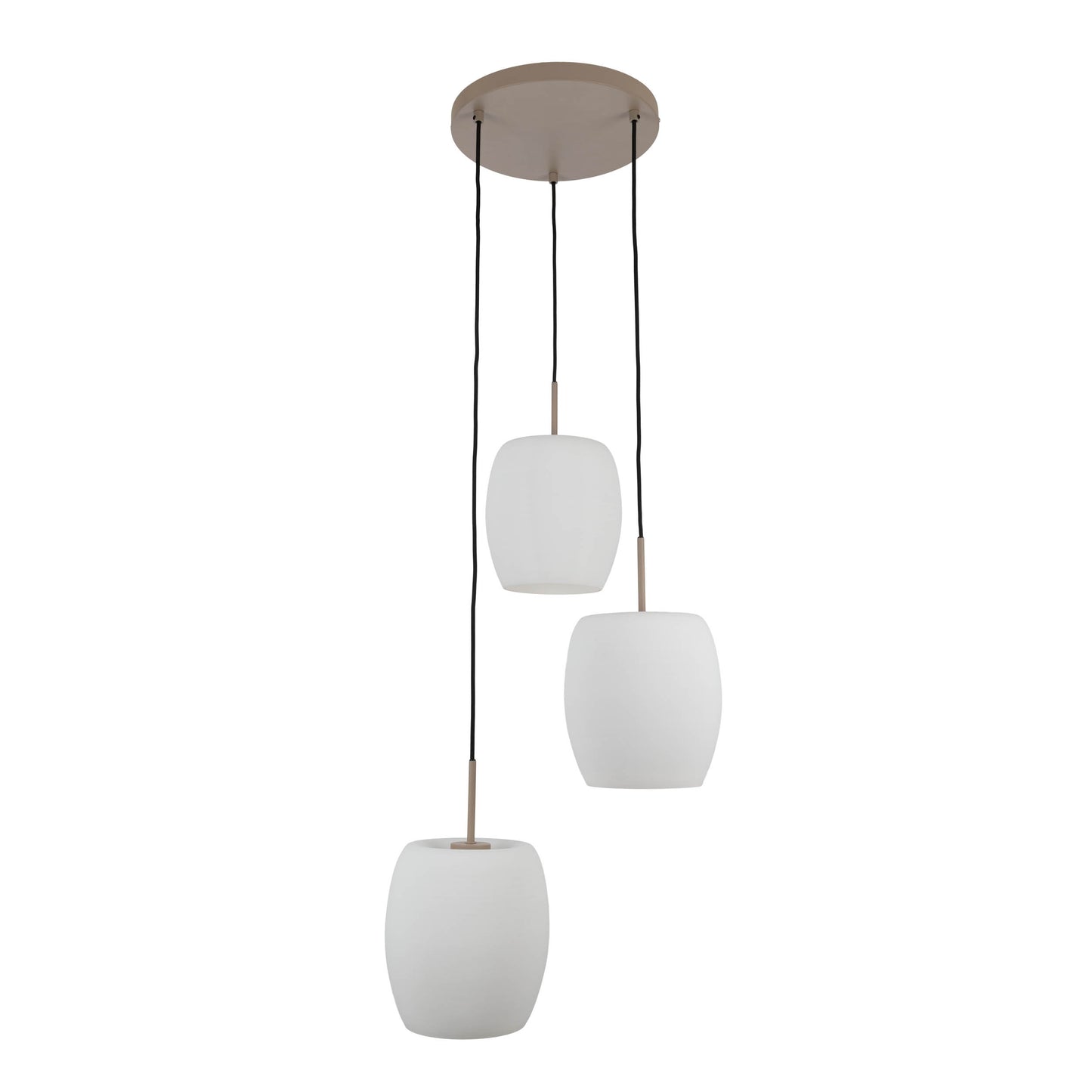 3er Pendelleuchte "NIRELIA" Ø: 30cm beige