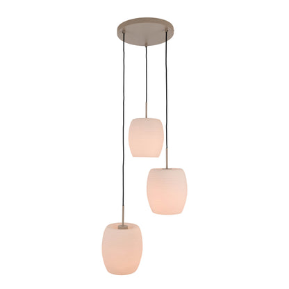 3er Pendelleuchte "NIRELIA" Ø: 30cm beige