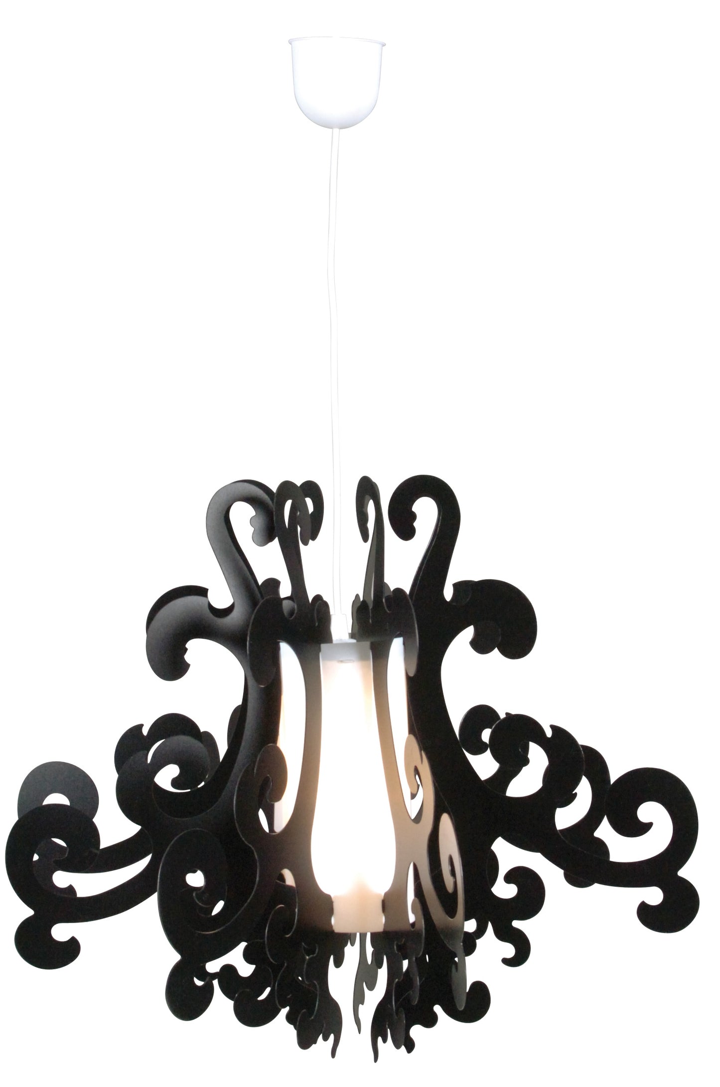 Deko-Krone "GRETTA" Ø: 55cm schwarz