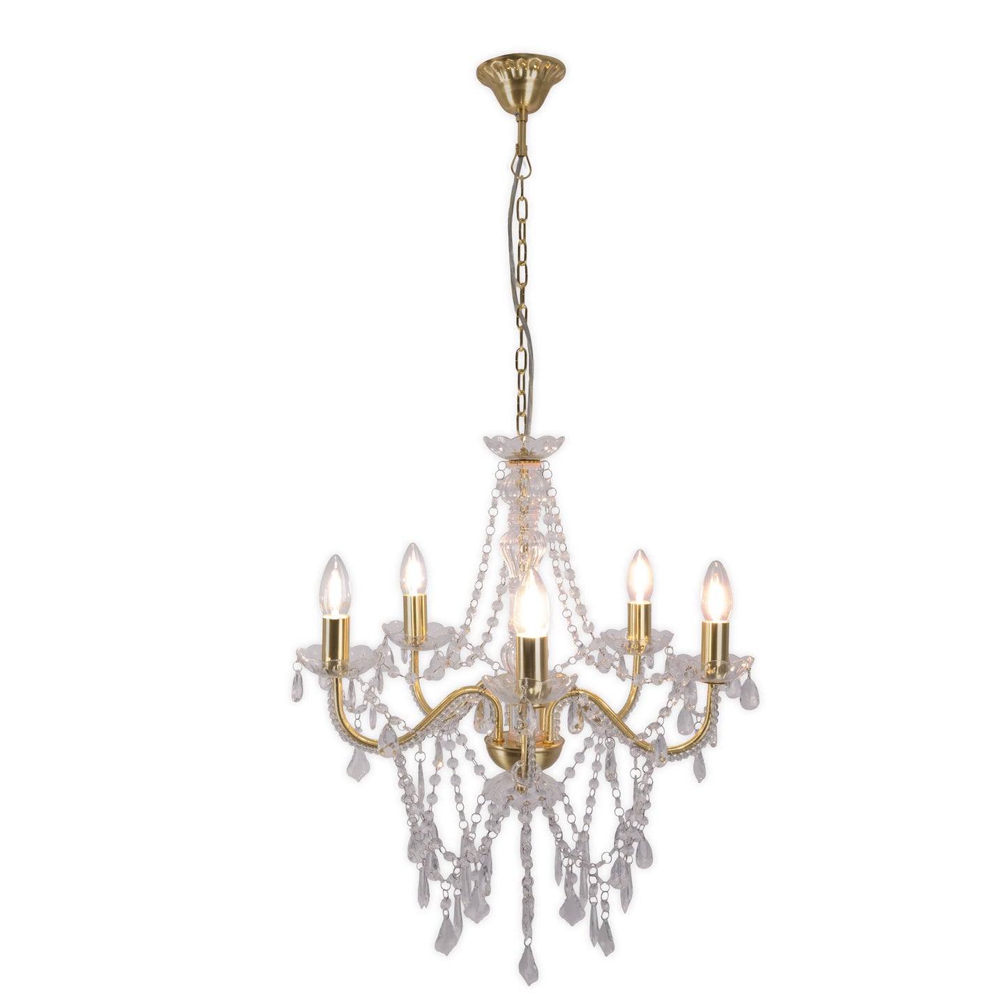 5er Krone "CECILIA" Ø: 52 cm gold