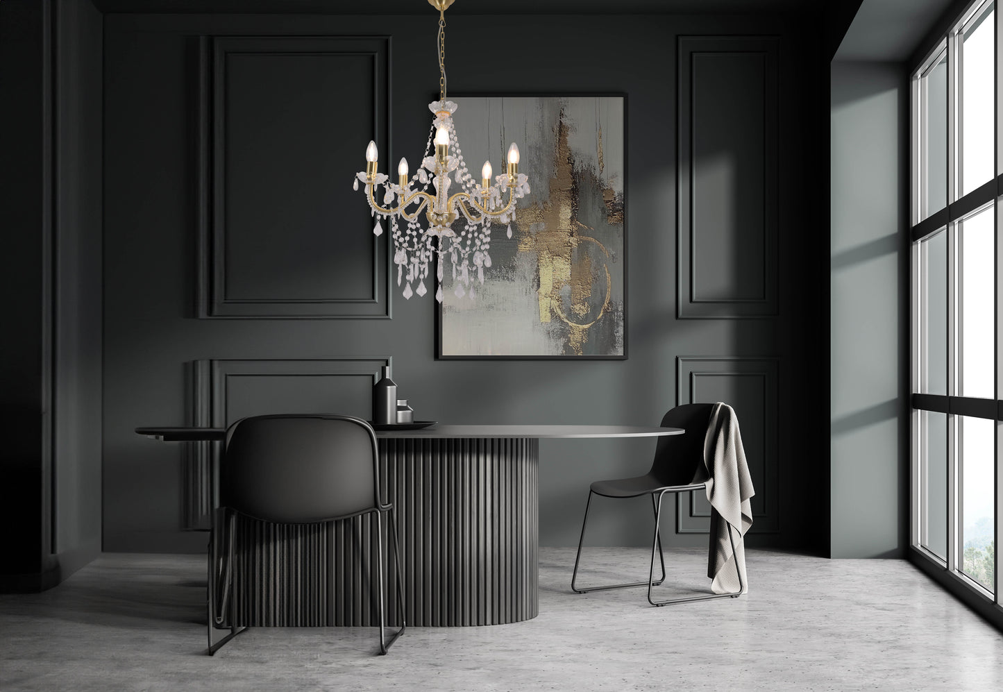 5er Krone "CECILIA" Ø: 52 cm gold